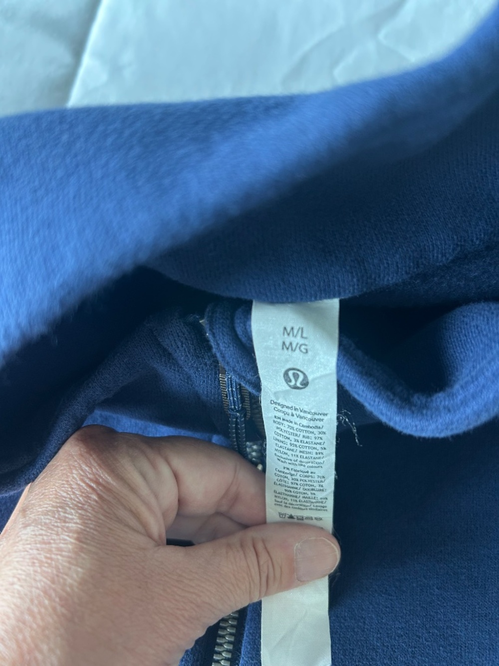 Lululemon Oversized Funnel Neck Full Zip Scuba (M/L) - Picture 6 of 7